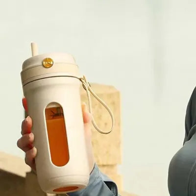 Blender smoothie avec paille