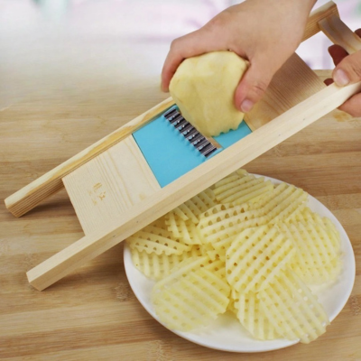 Coupe-frite en acier inoxydable pour frites maison croustillantes et uniformes