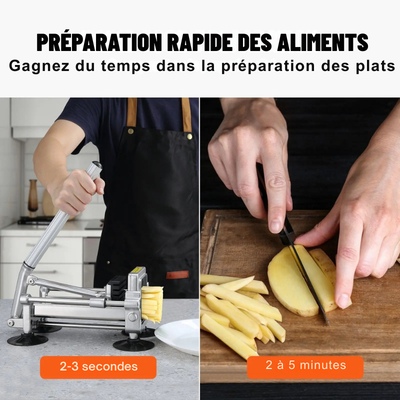 Coupe frites preparation rapide en 3 secondes 