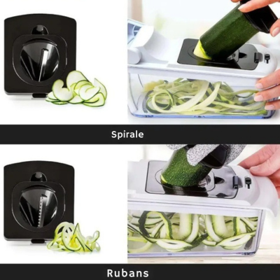 Coupe legume manuel spirale et rubans