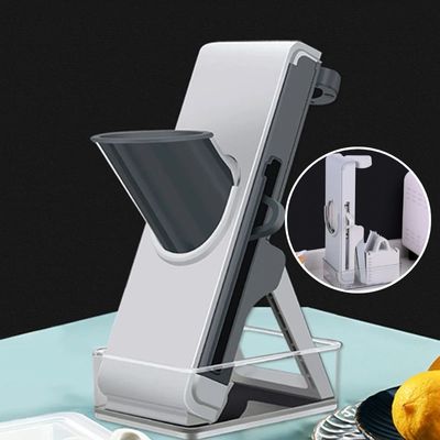 Coupe-legumes-mandoline-bleu-blanc