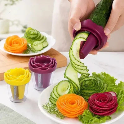 Coupe spirale légumes Créez d'élégantes formes de roses