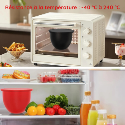 Doublure En Silicone Pour Mixeur Kitchen Aid (et Similaires) - 3 Pièces Interchangeables - Résiste De -40°C à 240°C - Lavable Au Lave-vaisselle