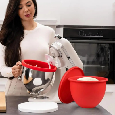 Lot De 3 Doublures En Silicone Pour Mixeur KitchenAid Avec Couvercles - 4,7L - Compatible Modèles à Tête Inclinable | Facile à Nettoyer