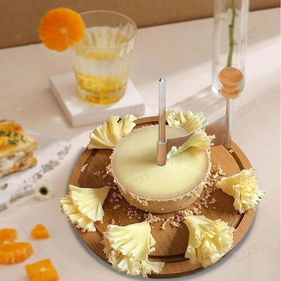 Girolle à fromage avec un axe vertical en acier inoxydable 