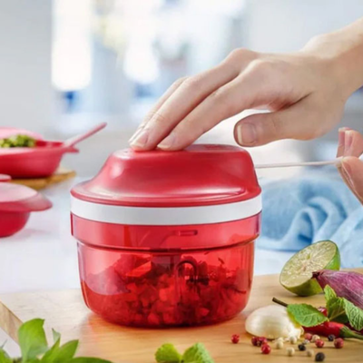 Hachoir manuel rouge