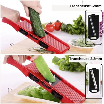 Mandoline-cuisine-trancheuse-rouge