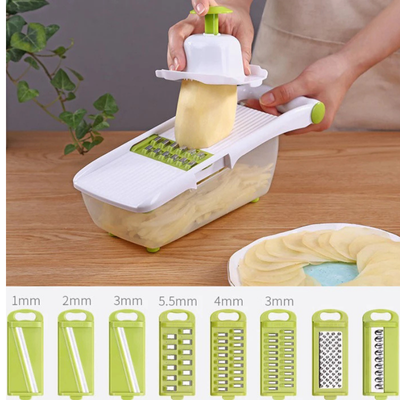 MANDOLINE JAPONAISE  | MULTIFONCTION 8 EN 1