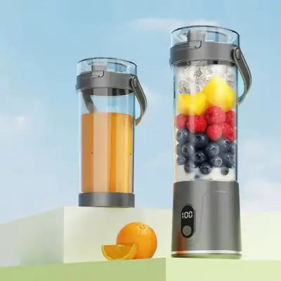 Mini blender sans fil gris