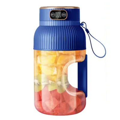 Mini blender smoothies bleu