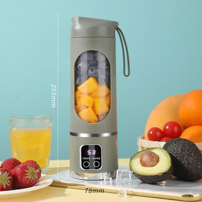 Mini mixeur  portable avec une capacité d'environ 450 ml vert militaire
