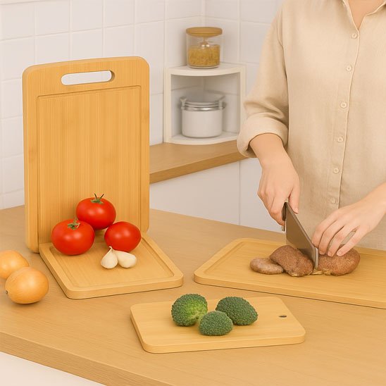 Planche-a-decouper-bois-ensembles-de-3-planches