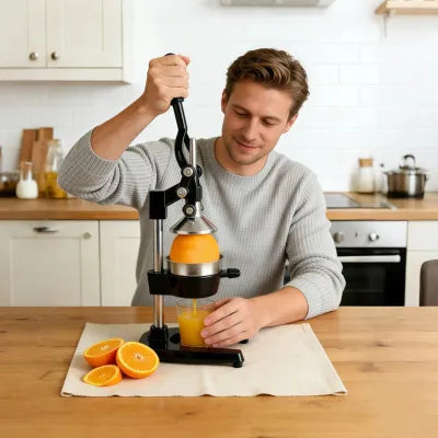 Presse agrume manuel levier avec un poignée ergonomique et confortable