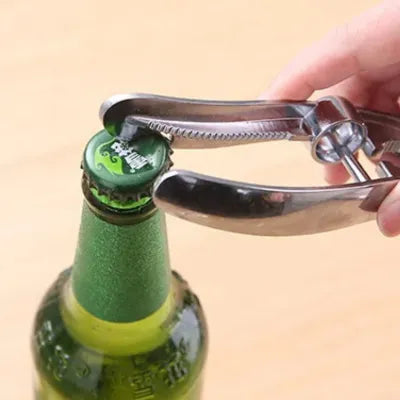 Presse ail inox 5 en 1 avec un ouvre bouteille