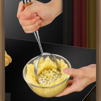 Presse-purée avec poignée ergonomique pour un confort optimal