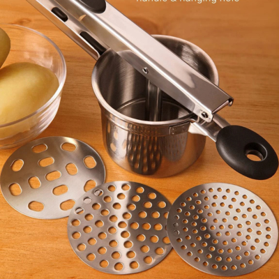 Presse-purée en inox de qualité professionnelle 