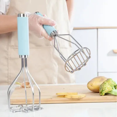Presse purée inox avec prise antidérapante