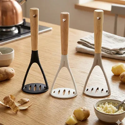 Presse-puree noire blanche grise