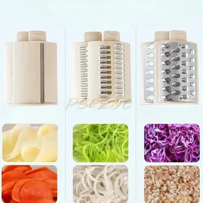 Râpe  à carottes électrique avec 3 lames en acier inoxydable
