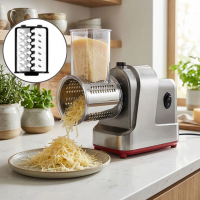Râpe à légumes électrique avec une lames râpe  à fromage