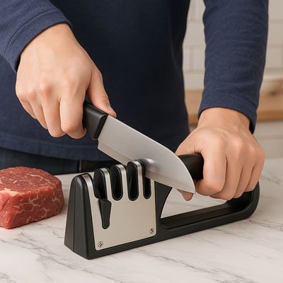 Aiguiseur couteau Compact et facile à ranger