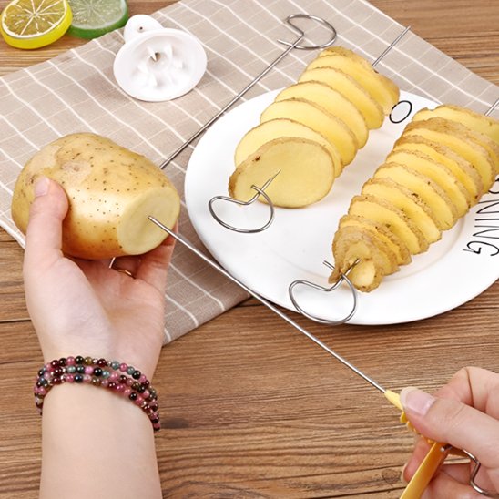 Coupe frite en spirale facile à utiliser 