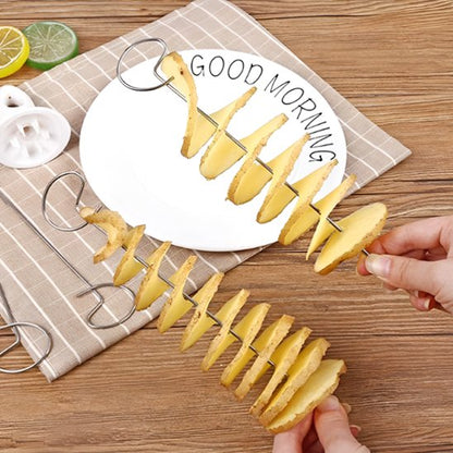 Coupe frite en spirale Lames en acier inoxydable