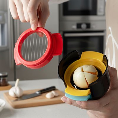 Coupe oeuf compact facile à ranger