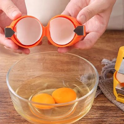 Coupe oeuf  Double système d'ouverture