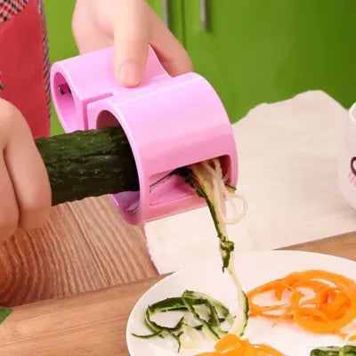 coupe spirale légumes en plastique avec des lames en acier inoxydable
