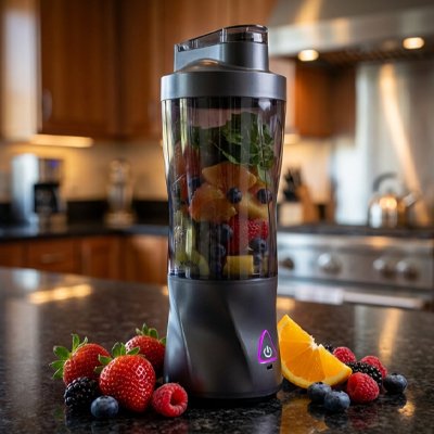 Mini mixeur fermeture sécurisée avec bec verseur