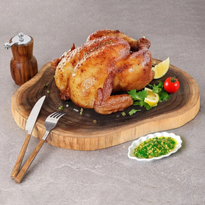 planche-a-decouper-en-bois-plateau-de-service-poulet