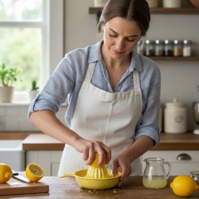 Presse agrume avec un design ergonomique