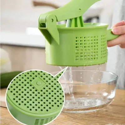 presse légumes manuel avec des trous d'eau compacts permettent un drainage rapide