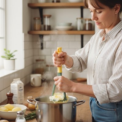 presse-purée robuste - préparation rapide de purée onctueuse