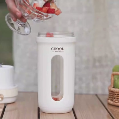Blender smoothie avec paille amovibl